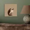 Egel - Snuitje - Bruin - Stekels aluminium wit klein -sfeer2