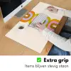 Stapel - Vormen - Geblokt - Oranje Muismat XXL klein -sfeer3