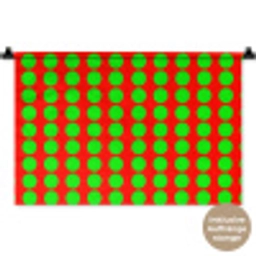 Stippen - Patroon - Groen Wandkleed katoen klein 269 -t3d_DE