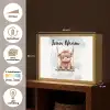 Schotse hooglander - Dier - Kinderen Light Box met batterij (Wandlamp kind) middel -USP_websiteoverzichtNL