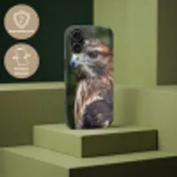 Buizerd - Roofvogel - Natuur - Bruin Toughcase MagSafe Apple iPhone 17 klein -USP_PrintM_NL
