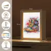 Schoenen - Graffiti - Wit - Kleuren Light Box met kabel (Tafellamp) klein -USP_NL