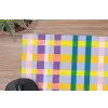 Ruit - Patroon - Kleurrijk muismat rubber klein 262 -closeup