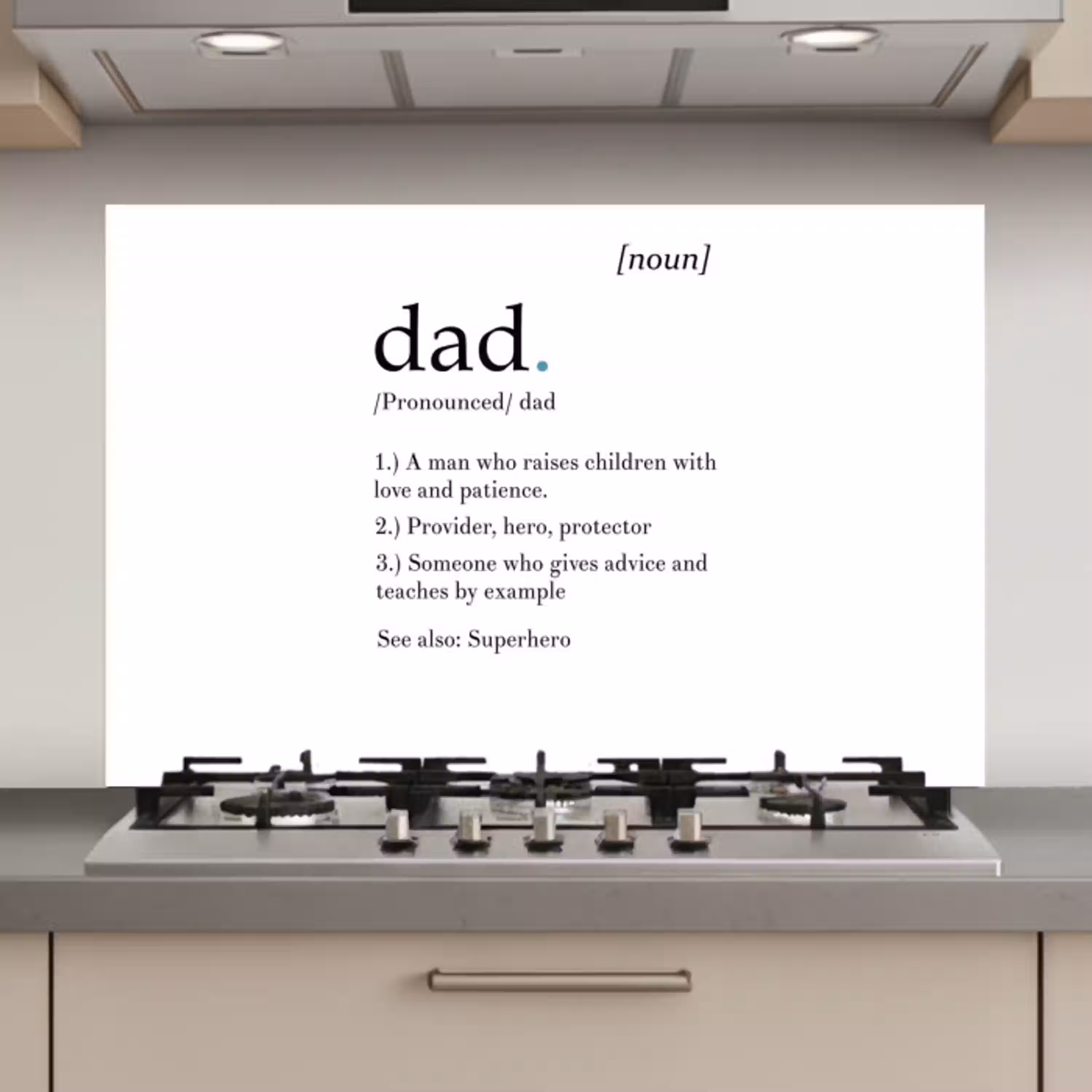 Spreuken - Papa definitie - Quotes - Dad keuken achterwand spatscherm klein -3d_website