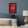 Rood - Frans - Quotes fotolijst zwart zonder passe partout klein -sfeer3