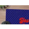 Yes fun - Rood - Blauw - Stippen muismat rubber klein -closeup