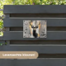 Abstract - Hert - Gewei - Goud tuinposter los doek klein -sfeer3