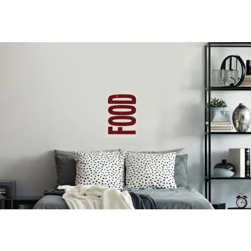 Eten - Japandi - Rood - Decoratie Muursticker klein -slaapkamer