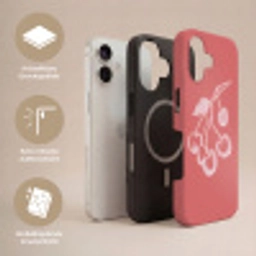 Lijnillustratie - Kersen - Tak - Wit Toughcase MagSafe Apple iPhone 17 klein -USP_Lagen_DE