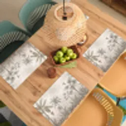Jungle - Banenboom - Kolibrie - Beige Placemat vinyl groot -zzsfeer5_Kitchenyeah-website