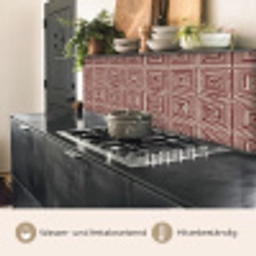 Geometrisch - Patroon - Rood keuken achterwand 2 middel 871 -usp_DE