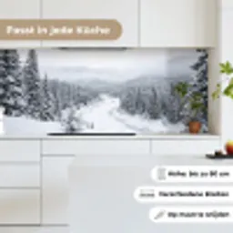 Rivier - Bevroren - Landschap - Winter keuken achterwand 2 middel -sfeer4_DE