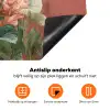 Tropische bladeren - Bloemen - Roze - groen Inductie beschermer vinyl 3mm klein -zzzzzzz-td-onderkant