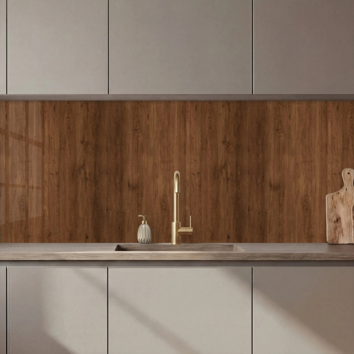 Hardhout - Patronen - Bruin keuken achterwand 2 middel 871 zz_3dshopping