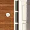 Beige landschap - Klassiek Naambord Hexagon klein -sfeer3-hexagon-XS