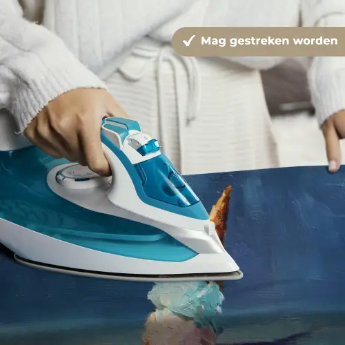 Ijshoorn - Bolletjes - Smelt - Roze Wandkleed katoen klein -sfeer9