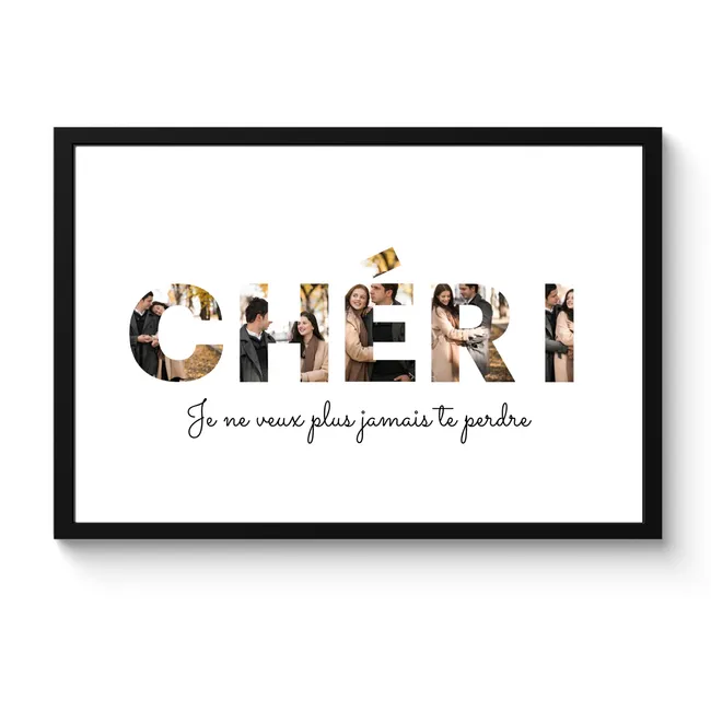 Affiche encadrée - Chéri