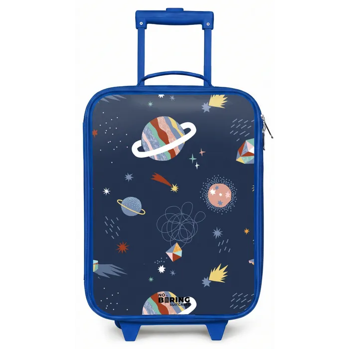 Planeten in de hemel Kinderkoffer - Blauw klein -zz3dotto