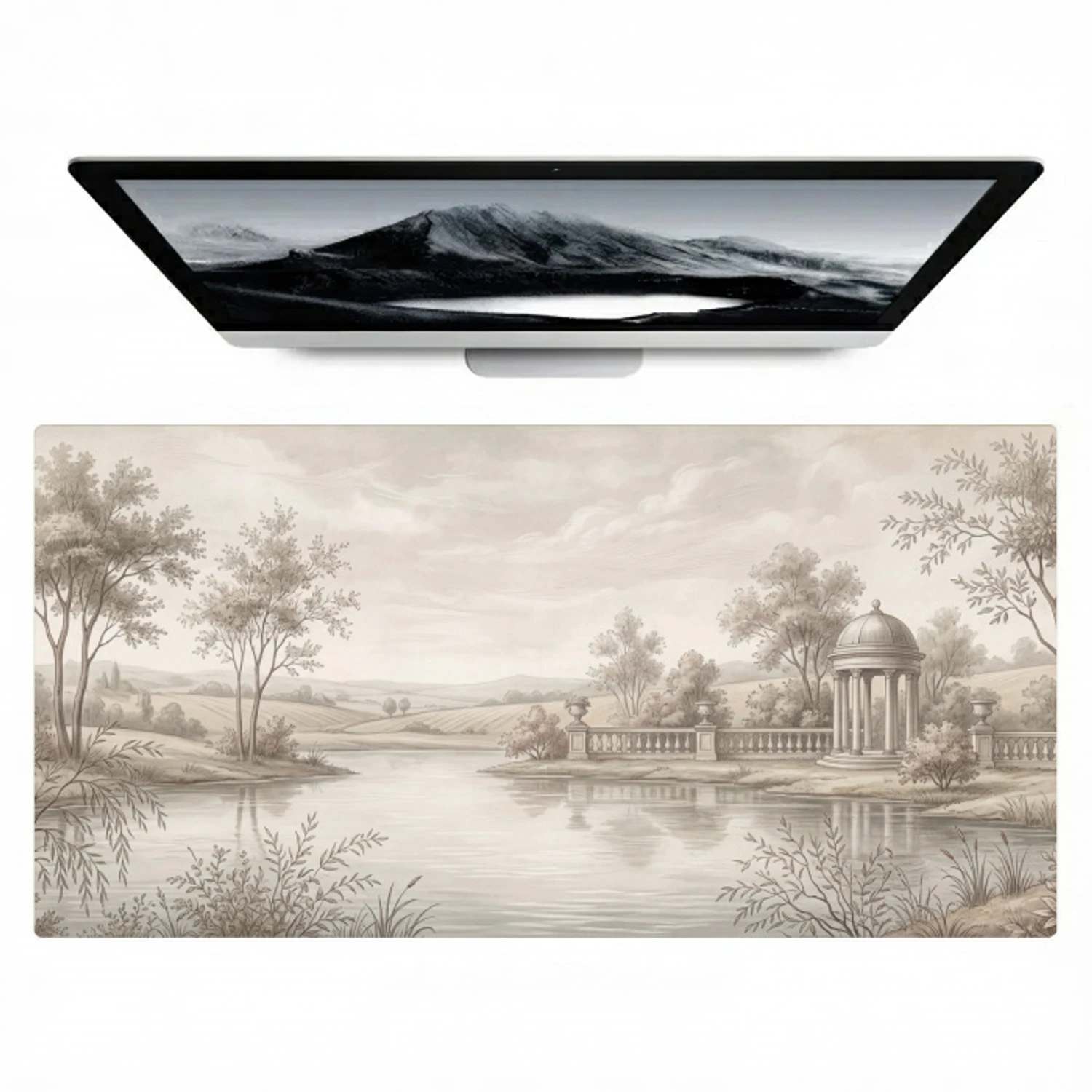 Terras - Water - Natuur - Landschap Muismat XXL klein -zzz3d