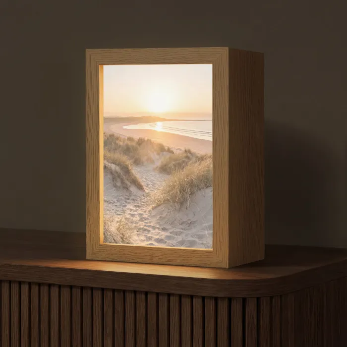 Duinen - Strand - Zee Light Box met kabel (Tafellamp) klein -z3d_website