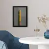 Potlood - Schilderij - Geel fotolijst zwart zonder passe partout klein -sfeer4
