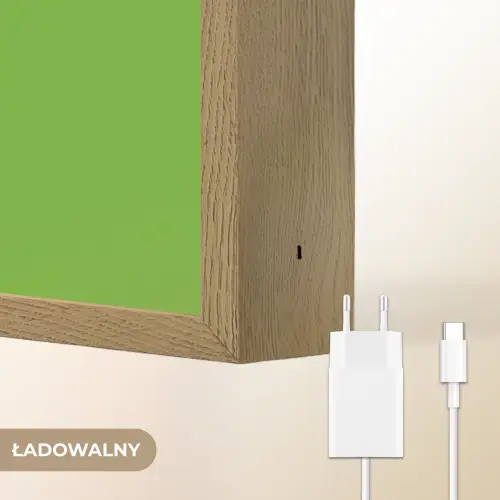 Avocado - Groen - Pit - Gezichtje Light Box met batterij (Wandlamp kind) middel -USP_websiteoplaadbaarNL