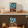 Dino - Lava - Groen - Jongens Light Box met kabel klein -sfeer3_kind
