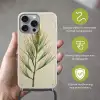 Dennentak - Naaldvormige bladeren - Lichtgroen Hoesje iPhone 16 Pro Max met koord klein -sfeer2_NL