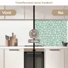 Bloemen - Wit - Vintage - Patronen keuken achterwand 2 middel 871 -voor-na2_NL