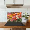 Bloemenveld - Klaprozen - Kleurrijk keuken achterwand spatscherm klein -sfeer2