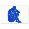 Lichaam - Abstract - Blauw Placemat vinyl groot -zzsfeer1_Kitchenyeah-website