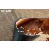 Wereldkaart - Koekjesdeeg - Warme baksfeer Placemat vinyl groot -closeup