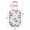 Zeedierenpatroon met walvissen, kwallen en orka's Kinderkoffer - Roze klein -productfoto_formaten