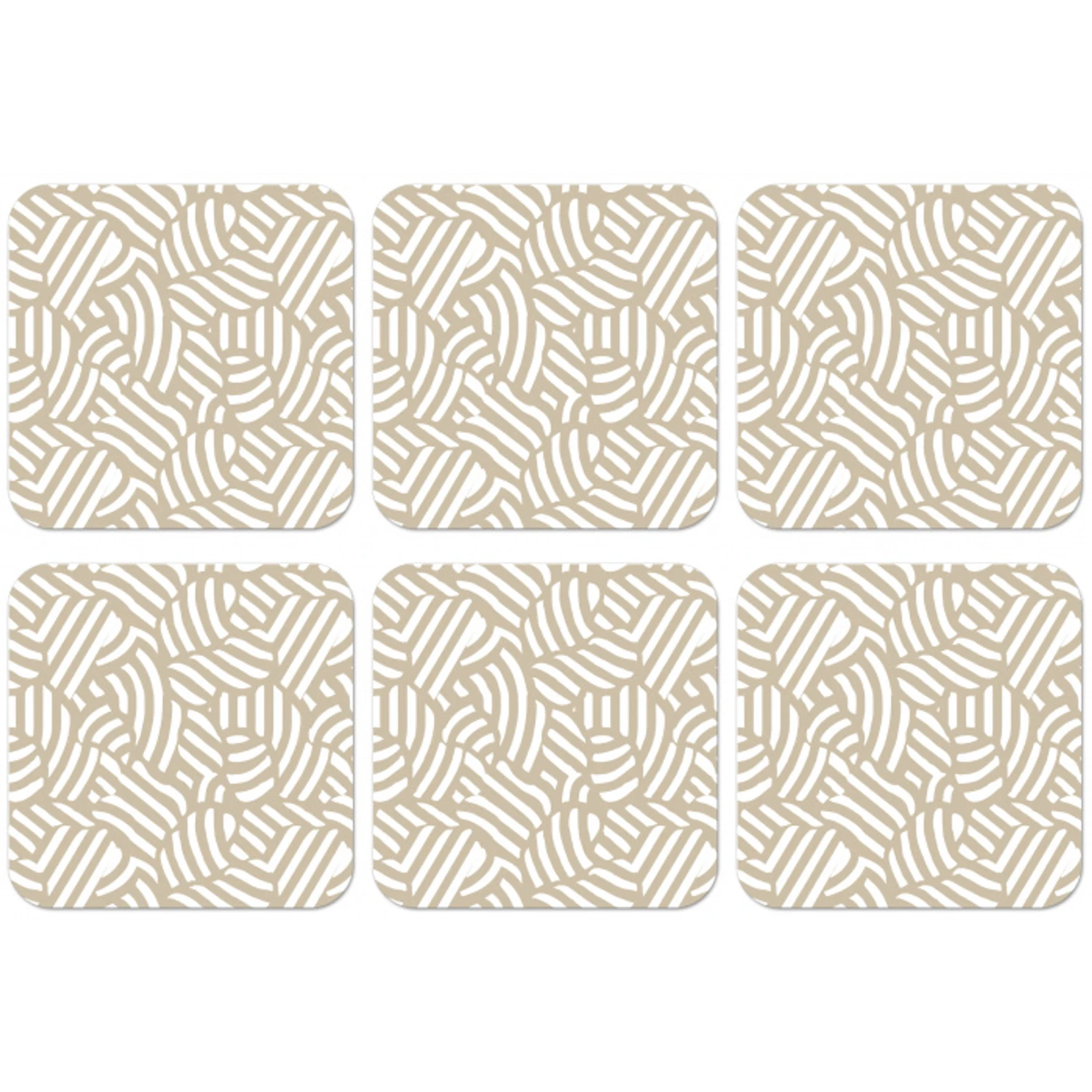 Abstract - Modern - Beige onderzetter kurk middel 366 -zkaufland3dotto