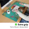 Luipaard - Bloemen - Kroon Muismat XXL klein -sfeer3