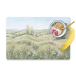 Bloemen veld - Bloemen - Groen Placemat vinyl groot -zzzproduct_Kitchenyeah-website