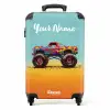 Monstertruck met Graffiti Print in het Zand NBS - Handbagage koffer - Kinderen Unisex middel -productfoto_recht