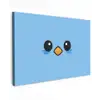 Vogel - Blauw - Eenvoudig canvas 2cm klein -z3d