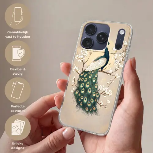 Pauw - Tak - Bloemen Telefoonhoesje iPhone 17 Pro klein -sfeer3_NL