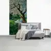 Vrouw - Boom - Boek - Mandje fotobehang vinyl groot -slaapkamer