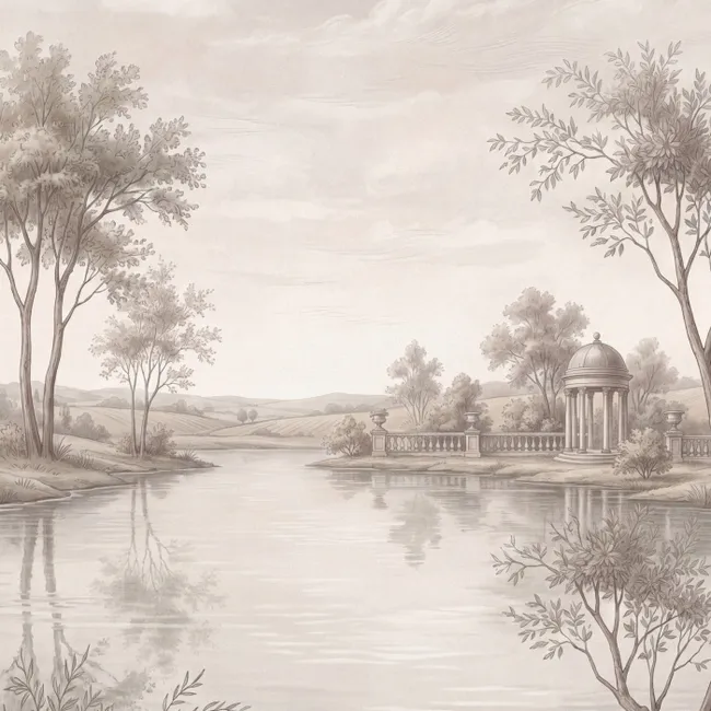 Behang - Terras - Water - Natuur - Landschap