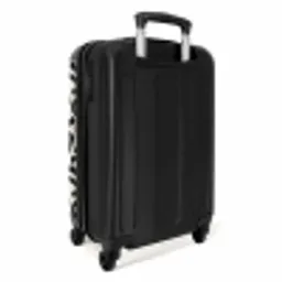 Modern - Abstract - Zwart NBS - Handbagage koffer - Volwassenen Unisex middel -achterkant