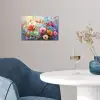 Bloemen - Kleurrijk - Waterverf - Natuur - Zomer poster papier klein -sfeer3
