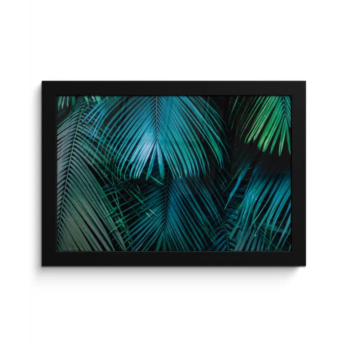 Bladeren - Tropisch - Jungle fotolijst zwart zonder passe partout klein -3d