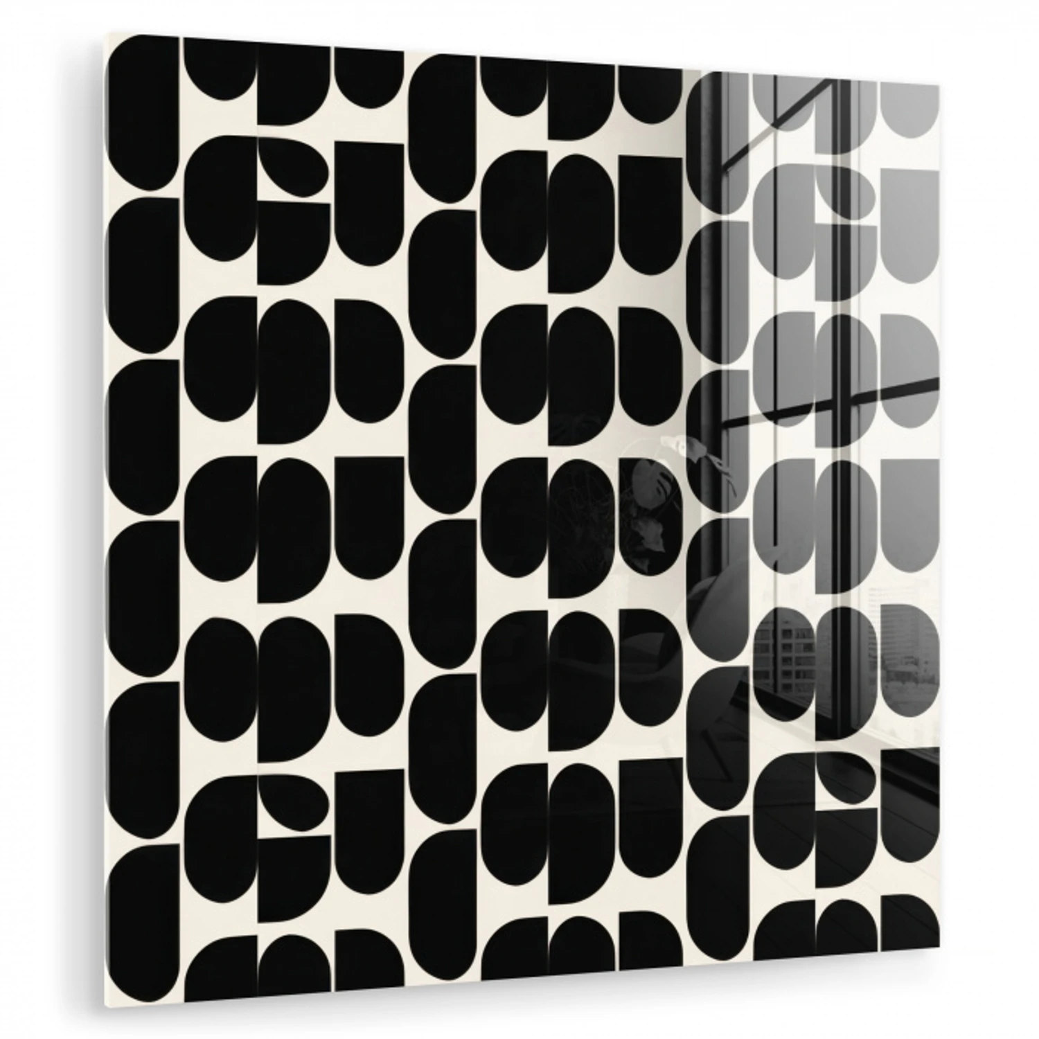 Modern - Patroon - Zwart plexiglas 5mm klein 11 -zzzproduct_nieuw