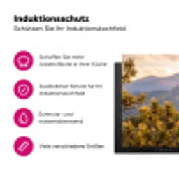 Zeearend - Boom - Bergen - Groen Inductie beschermer vinyl 3mm klein -zzzzzzz-lf-ups