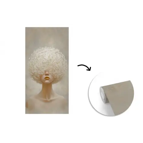 Dromerig - Beige - Paardenbloemzaadjes fotobehang vinyl groot -3d