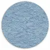 Golven - Ritmisch - Blauw Wandcirkel kunststof plaat 5mm dik klein 188 -3d