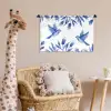 Modern - Vogels - Delfts - Blauw Wandkleed katoen klein -wsfeer5_kind