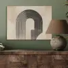 Boog -  Strepen - Minimalistisch - Zwart PET vilt klein -sfeer2